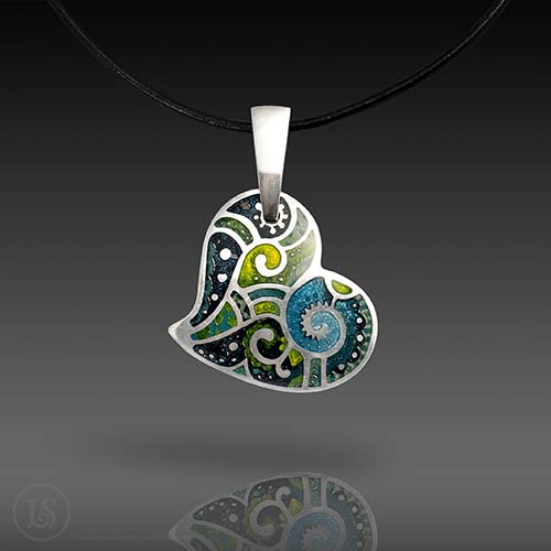 Elise Forest Light Pendant, 960 Sterling Silver